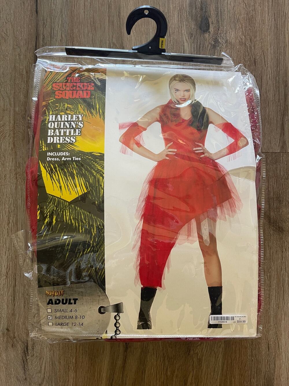 Harley Quinn’s Battle Dress Spirit Halloween Costume Size Medium